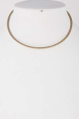 Thin Simple Open Formal Choker Necklace 6IBD6